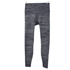 Lululemon Wunder Under High Rise Tight 28", Black, White Dot, Luxtreme, Size 6